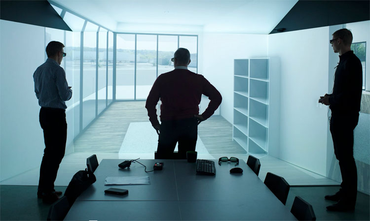 Le CAVE (Cave Automatic Virtual Environment), appelé ainsi en référence à l’allégorie de la caverne de Platon, est un dispositif immersif